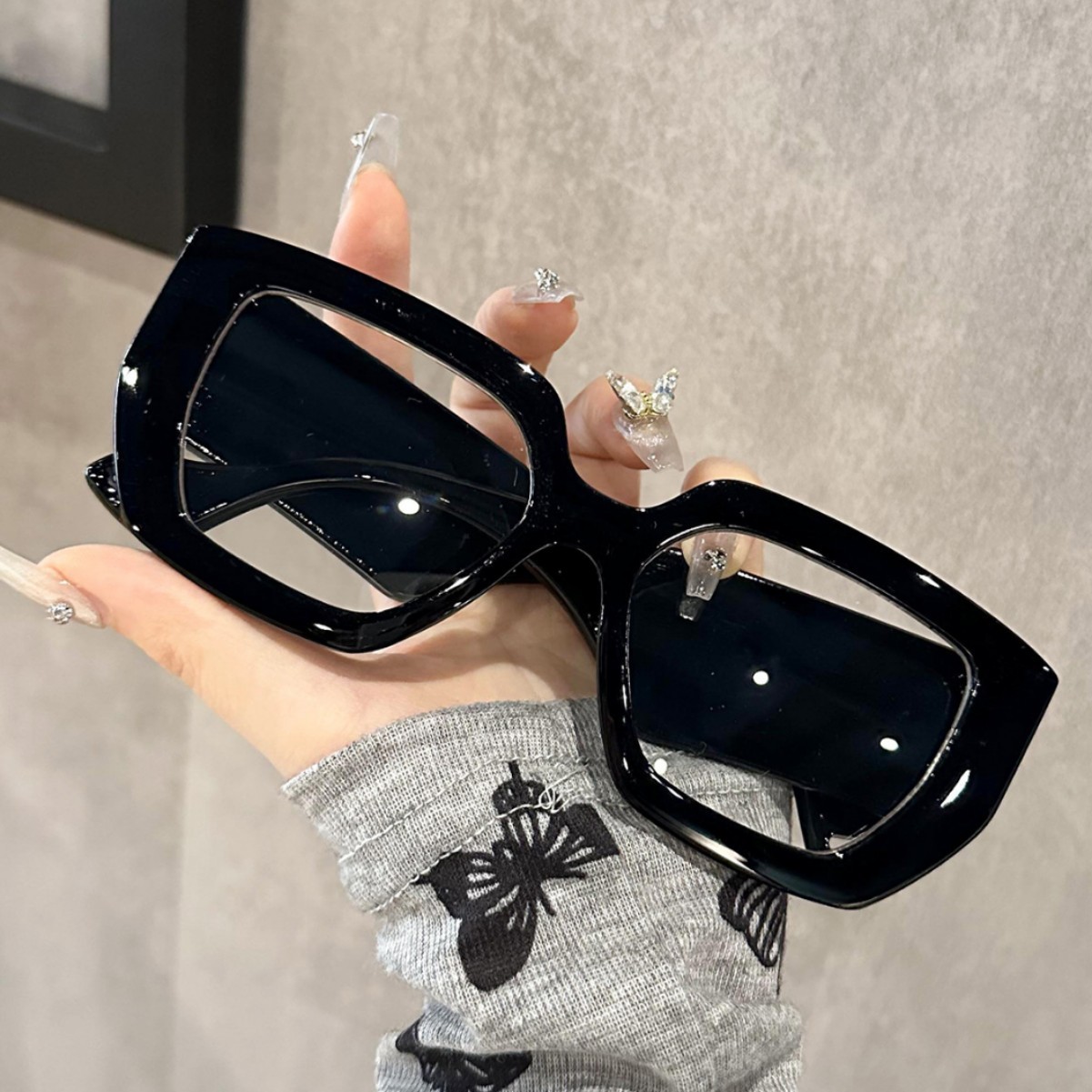 Street Fashion Photography - Lunettes de soleil surdimensionnées pour femmes,
