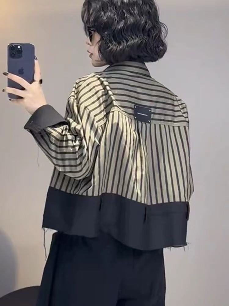 Street Fashion Korea - Vestes courtes au Design rétro, chemises
