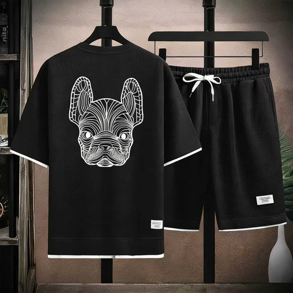 Street Fashion Styles - Ensemble t-shirt et short à manches