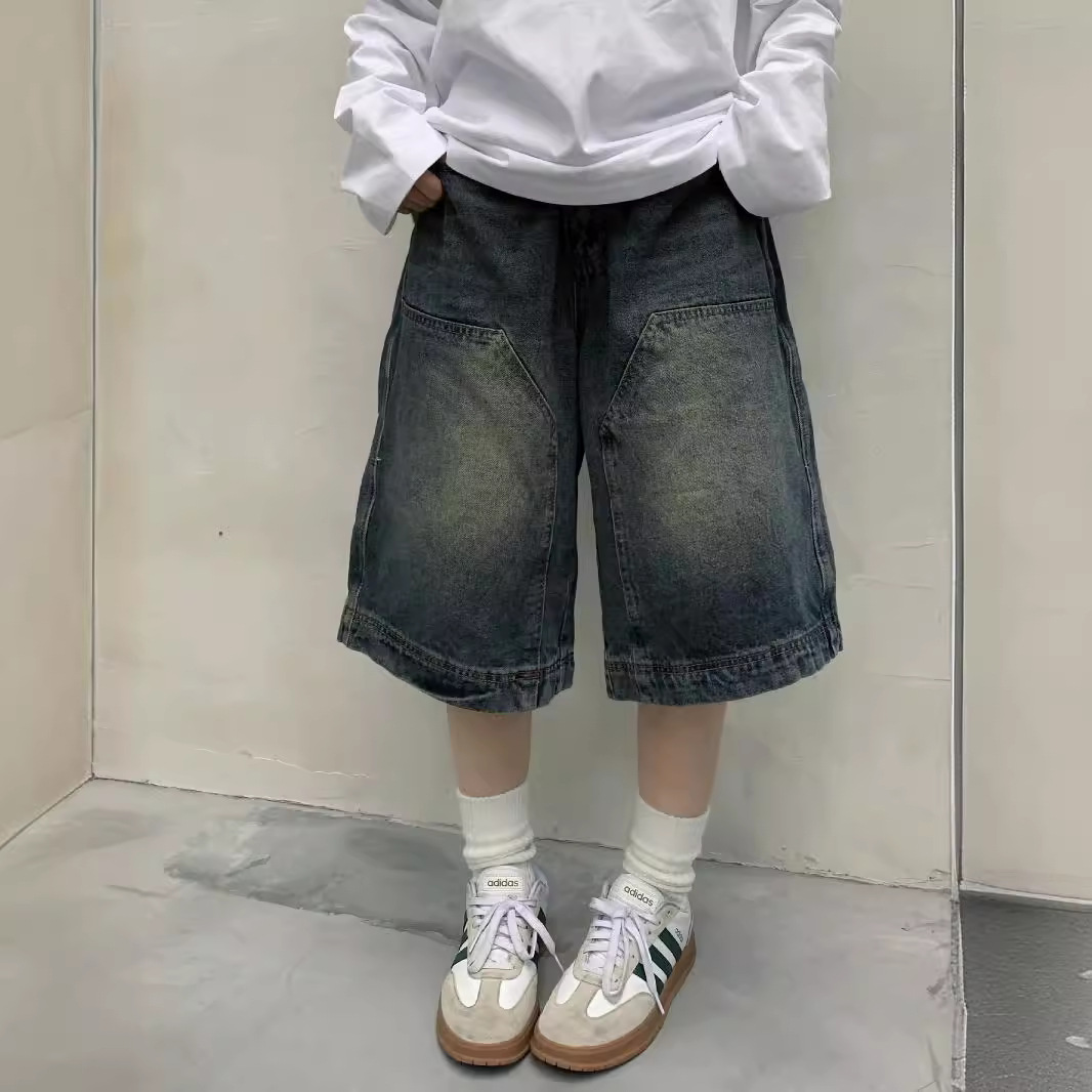 Street Fashion Jeans Women - Femmes Y2K Vintage Baggy Jean Shorts