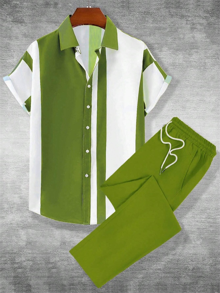 Street Fashion Men 2025 - 2025 Automne Simple Rayé 3D Imprimé