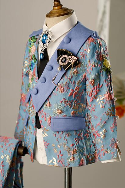 Street Fashion Walk - Costumes Jacquard pour garçons, dernière conception,