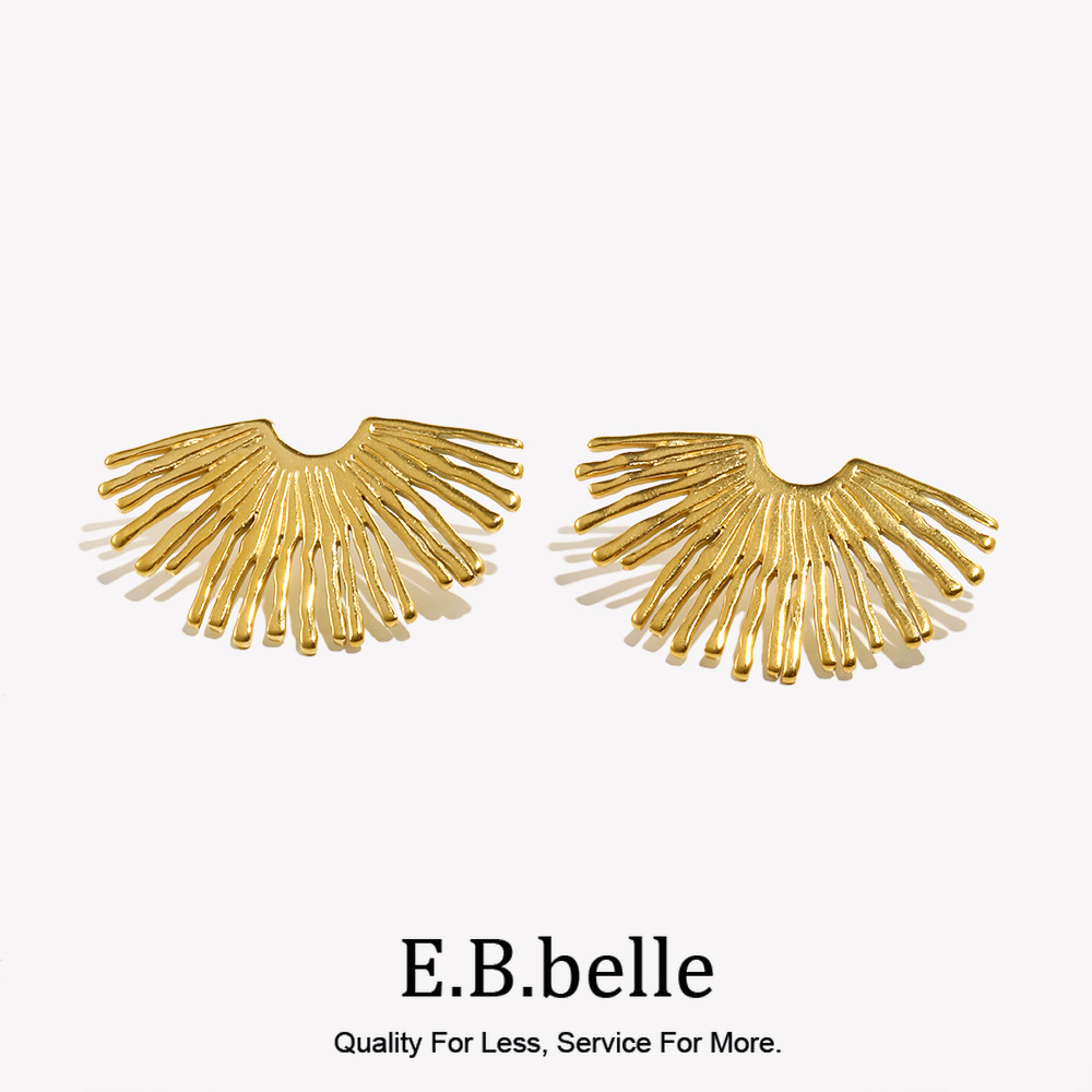 Street Fashion Earrings - Boucles d'oreilles en forme d'éventail à