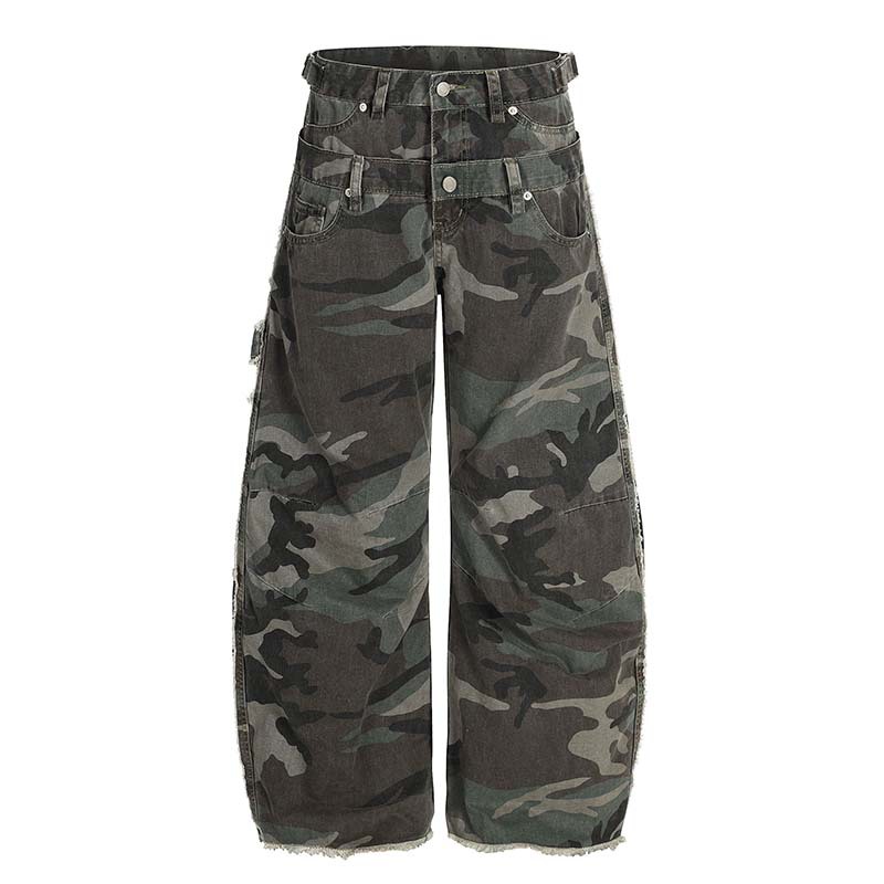 Street Fashion Vibes - Jean Cargo de Camouflage pour hommes,
