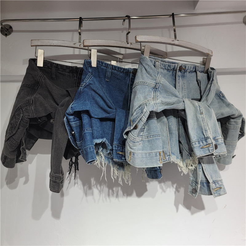 Street Fashion Jeans Women - Shorts en jean pour femme, coupe