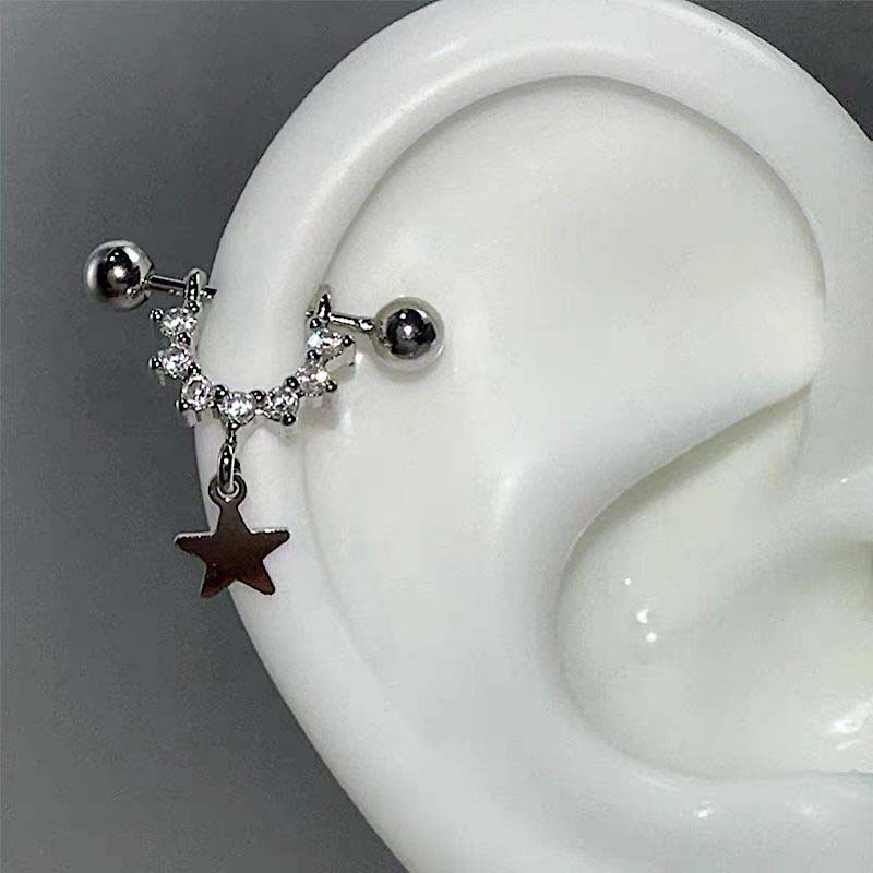 Street Fashion Earrings - Boucles d'oreilles clous tendance en zircon
