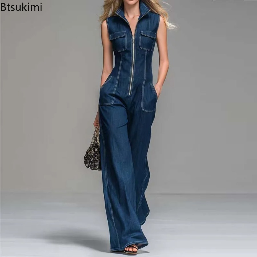 Street Fashion Jeans Women - Nouvelles combinaisons en jean sans manches