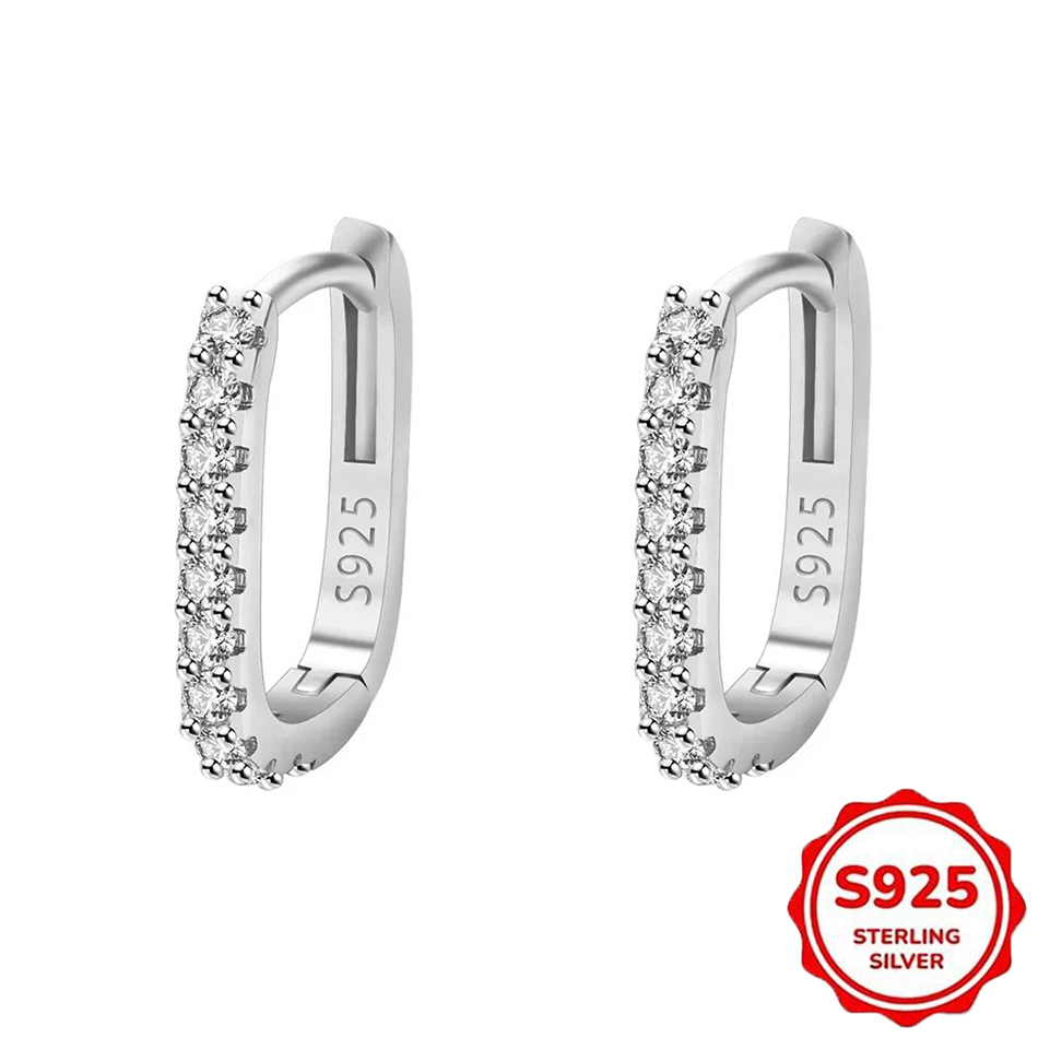 Street Fashion Earrings - Boucles d'oreilles circulaires en argent Sterling