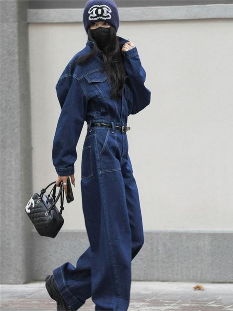 Street Fashion Jeans Women - Combinaison en jean Denim de rue