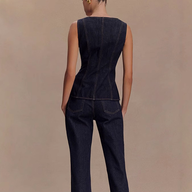 Été Denim pantalon ensembles f - Street Fashion Jeans Women avis et prix