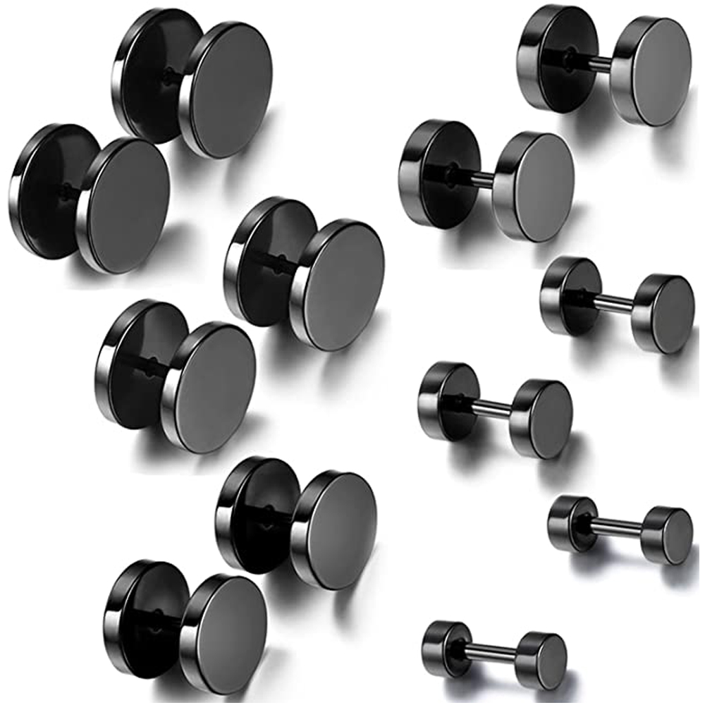 2 pièces Punk acier inoxydable - Street Fashion Earrings avis et prix