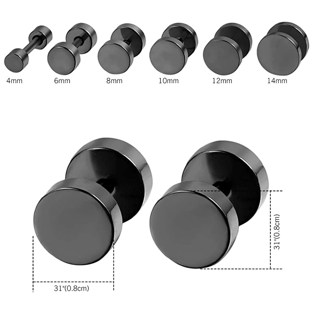 2 pièces Punk acier inoxydable - Street Fashion Earrings avis et prix