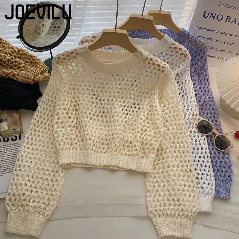 Haut court en tricot ajouré po - Street Fashion Korea avis et prix