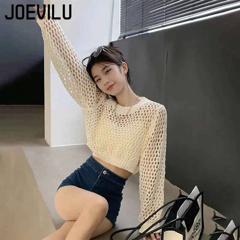 Haut court en tricot ajouré po - Street Fashion Korea avis et prix