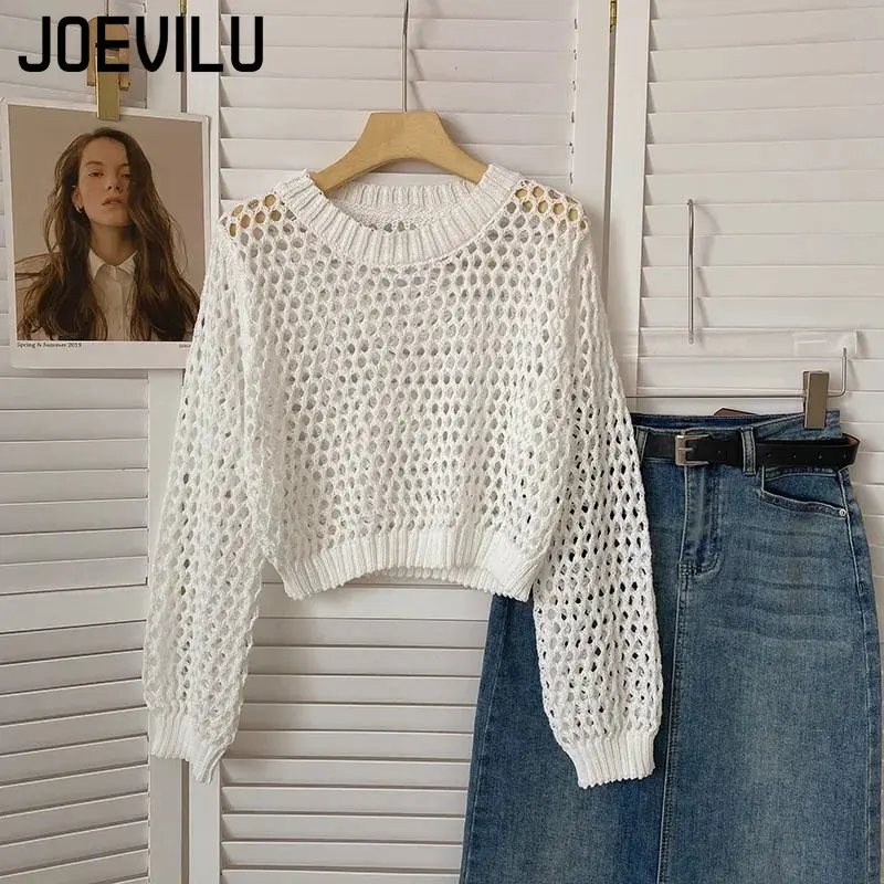 Haut court en tricot ajouré po - Street Fashion Korea avis et prix