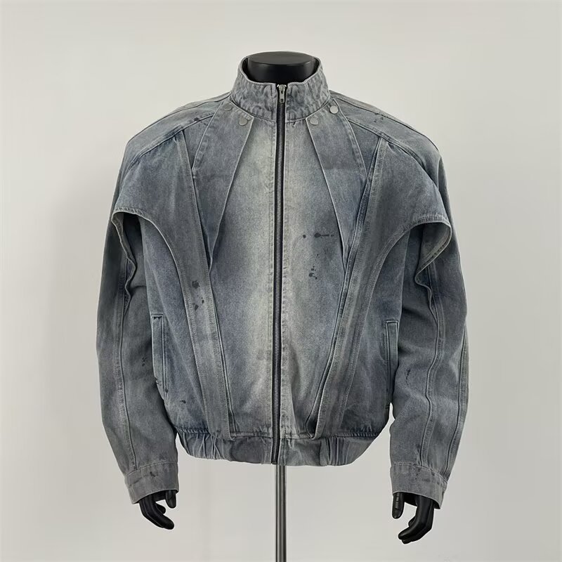 Veste en jean sale en détresse - Street Fashion Vibes avis et prix