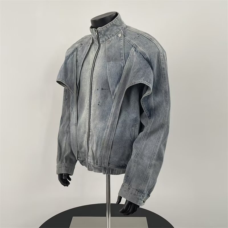 Veste en jean sale en détresse - Street Fashion Vibes avis et prix