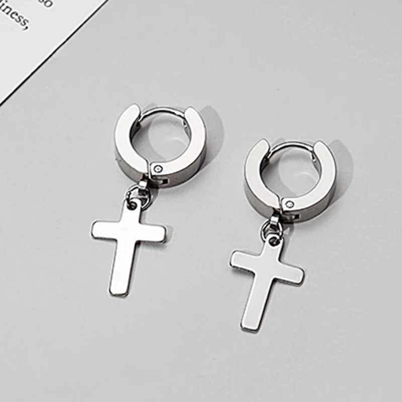 Boucles d'oreilles croix en ac - Street Fashion Earrings avis et prix