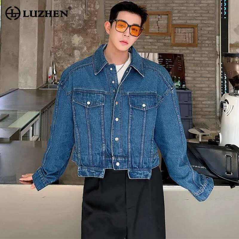 LUZHEN personnalité Denim vest - Street Fashion Men 2025 avis et prix