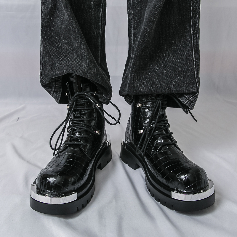 Qualité haut homme bottes de r - Street Fashion Walk avis et prix