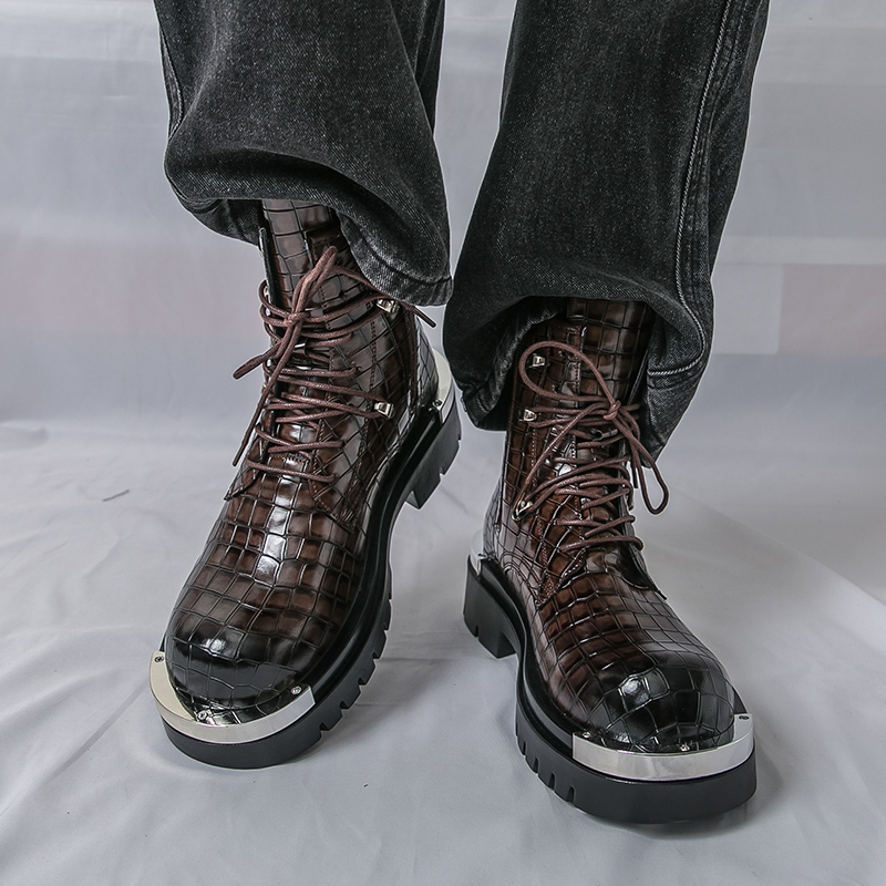 Qualité haut homme bottes de r - Street Fashion Walk avis et prix