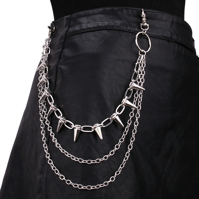 Hip Hop Punk Rock métal pantal - Street Fashion Jeans Women avis et prix