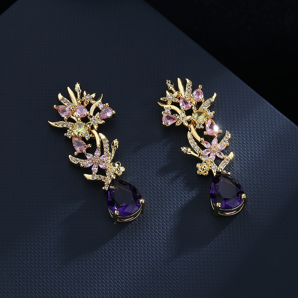 Boucles d'oreilles à fleurs en - Street Fashion Earrings avis et prix