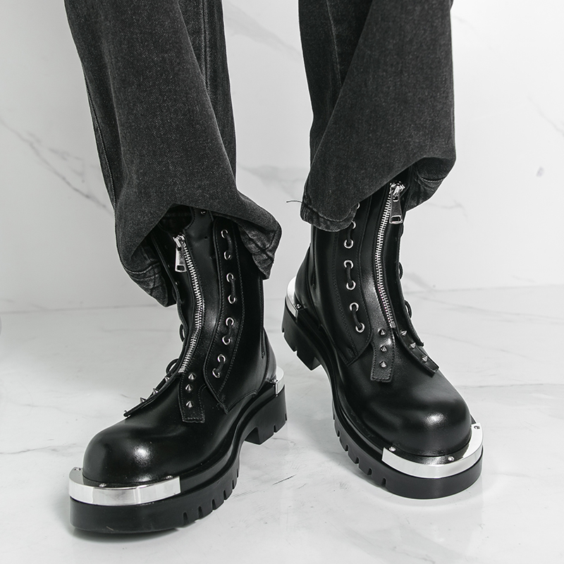 Bottes à semelles épaisses pou - Street Fashion Walk avis et prix