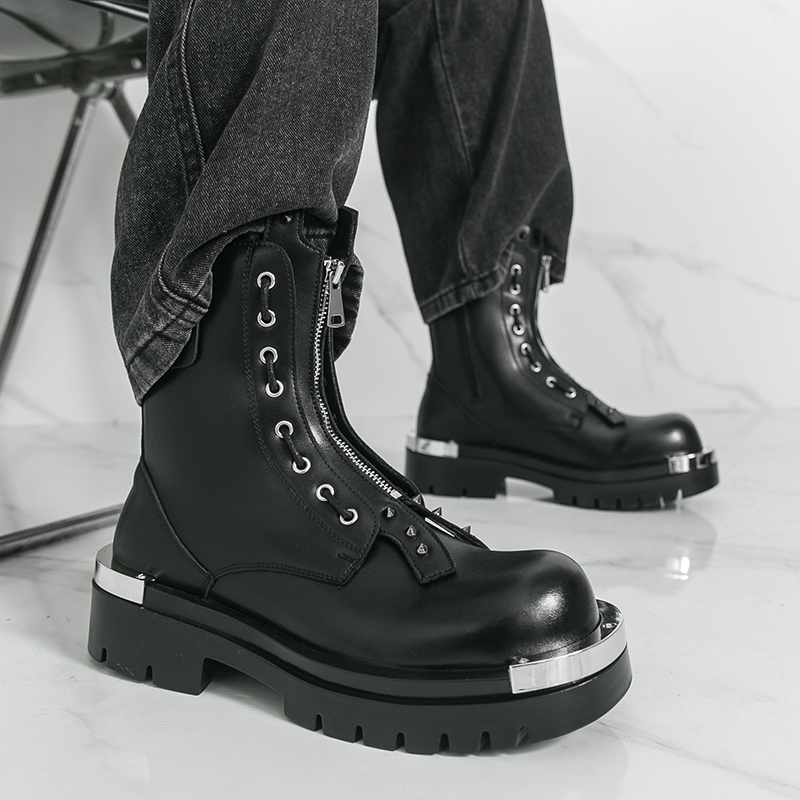 Bottes à semelles épaisses pou - Street Fashion Walk avis et prix