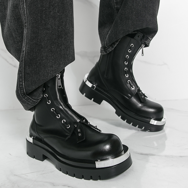 Bottes à semelles épaisses pou - Street Fashion Walk avis et prix